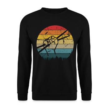 Tambours Baguettes Tambours Batteur Musique Groupe Rock - Sweat-shirt Unisexe - noir - Devant - Alina (178cm) & Michal (187cm)
