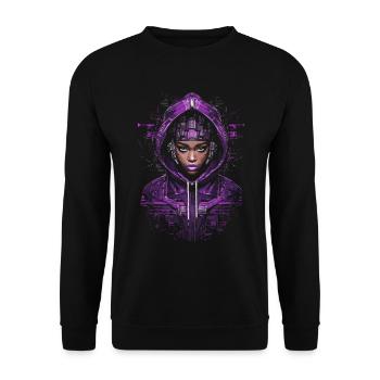 Tech Heritage Black History Month Design - Unisex Sweatshirt - black - Front - Alina (178cm) & Michal (187cm)