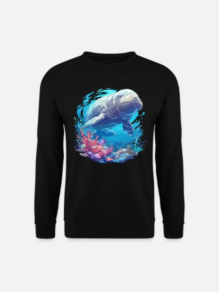 Manatee Dugongs Dugong - Unisex Sweatshirt - black