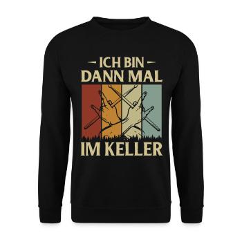 Tambours Baguettes Tambours Batteur Musique Groupe Rock - Sweat-shirt Unisexe - noir - Devant - Alina (178cm) & Michal (187cm)
