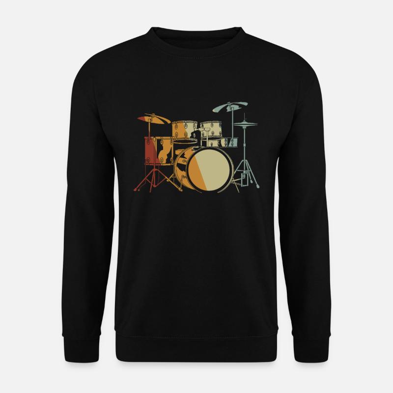 Schlagzeug Drums Drumstick Drummer Musik Band Rock - Unisex Pullover - Schwarz