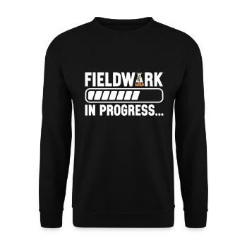Bodenwissenschaftler Soil Science - Unisex Sweatshirt - black - Front - Alina (178cm) & Michal (187cm)