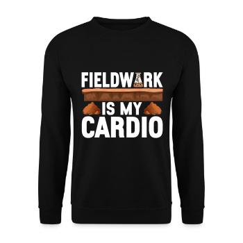 Bodenwissenschaftler Soil Science - Unisex Sweatshirt - black - Front - Alina (178cm) & Michal (187cm)