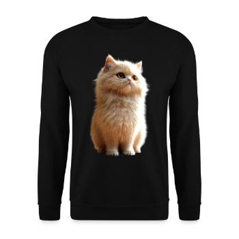 Persian Cat Persian Cat Persian Cat Cute Cats - Unisex Sweatshirt - black - Front - Alina (178cm) & Michal (187cm)