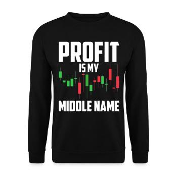 Day Trading Day Trader Bourse Bourse - Sweat-shirt Unisexe - noir - Devant - Alina (178cm) & Michal (187cm)