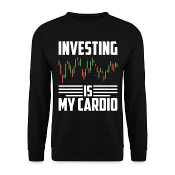 Day Trading Day Trader Bourse Bourse - Sweat-shirt Unisexe - noir - Devant - Alina (178cm) & Michal (187cm)
