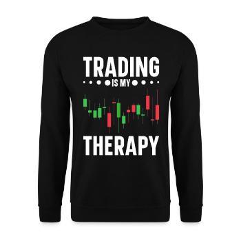 Day Trading Day Trader Bourse Bourse - Sweat-shirt Unisexe - noir - Devant - Alina (178cm) & Michal (187cm)