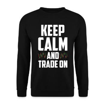 Day Trading Day Trader Bourse Bourse - Sweat-shirt Unisexe - noir - Devant - Alina (178cm) & Michal (187cm)