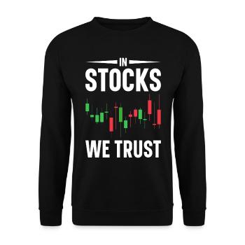 Day Trading Day Trader Bourse Bourse - Sweat-shirt Unisexe - noir - Devant - Alina (178cm) & Michal (187cm)