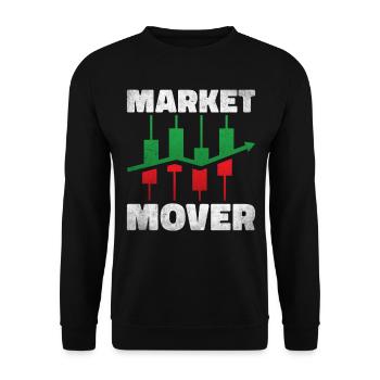 Day Trading Day Trader Bourse Bourse - Sweat-shirt Unisexe - noir - Devant - Alina (178cm) & Michal (187cm)
