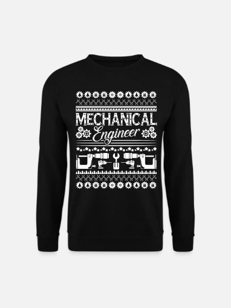 Funny Mechanical Engineer Christmas - Unisex Sweatshirt - black