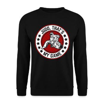 Judo that's my game - Judo Martial Arts Judo Fight - Unisex Sweatshirt - black - Front - Alina (178cm) & Michal (187cm)