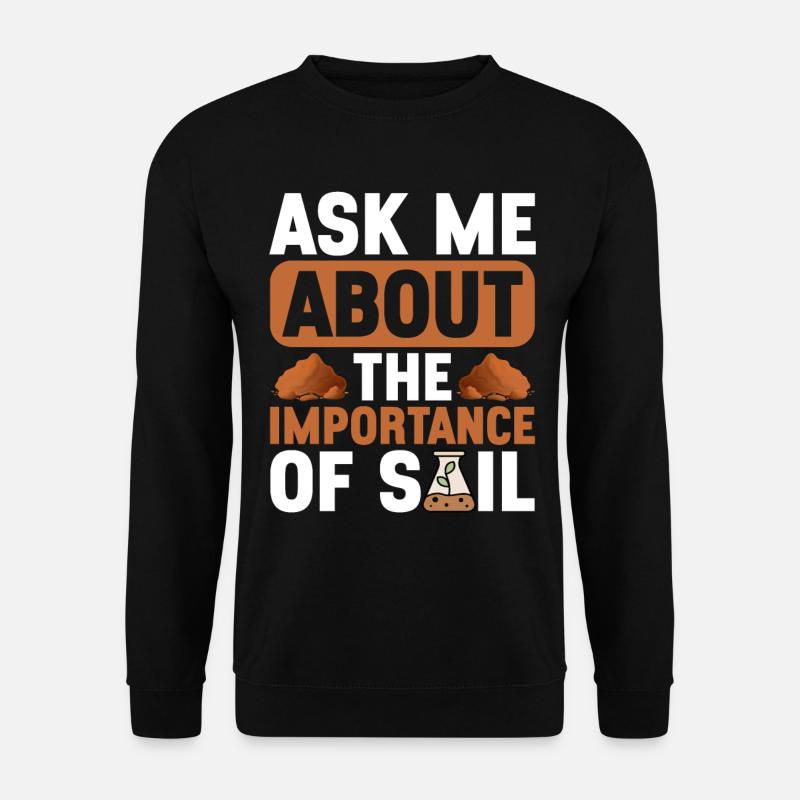 Bodenwissenschaftler Science du sol - Sweat-shirt Unisexe - noir