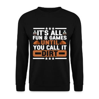 Bodenwissenschaftler Soil Science - Unisex Sweatshirt - black - Front - Alina (178cm) & Michal (187cm)