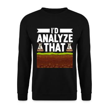 Bodenwissenschaftler Soil Science - Unisex Sweatshirt - black - Front - Alina (178cm) & Michal (187cm)