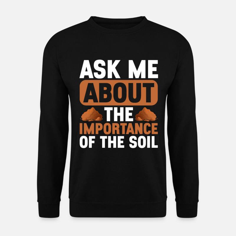 Bodenwissenschaftler Science du sol - Sweat-shirt Unisexe - noir