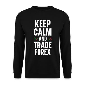 Trading Forex Trader Marché financier - Sweat-shirt Unisexe - noir - Devant - Alina (178cm) & Michal (187cm)