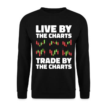 Trading Forex Trader Marché financier - Sweat-shirt Unisexe - noir - Devant - Alina (178cm) & Michal (187cm)
