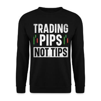 Trading Forex Trader Marché financier - Sweat-shirt Unisexe - noir - Devant - Alina (178cm) & Michal (187cm)