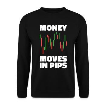 Trading Forex Trader Marché financier - Sweat-shirt Unisexe - noir - Devant - Alina (178cm) & Michal (187cm)