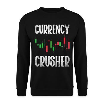 Trading Forex Trader Marché financier - Sweat-shirt Unisexe - noir - Devant - Alina (178cm) & Michal (187cm)