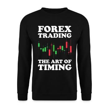 Trading Forex Trader Marché financier - Sweat-shirt Unisexe - noir - Devant - Alina (178cm) & Michal (187cm)