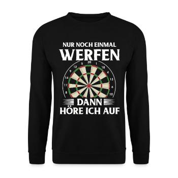 Cadeau de fléchettes Jeu de fléchettes Bullseye - Sweat-shirt Unisexe - noir - Devant - Alina (178cm) & Michal (187cm)