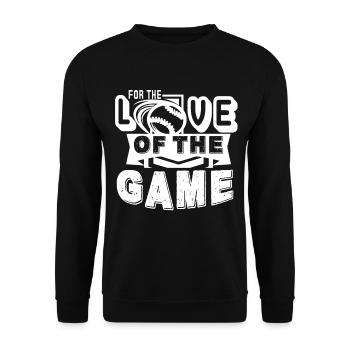 Baseball For The Love Of The Game - Unisex Sweatshirt - black - Front - Alina (178cm) & Michal (187cm)