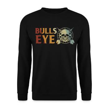 Dart Gift Dartboard Darts Player Bullseye - Unisex Sweatshirt - black - Front - Alina (178cm) & Michal (187cm)