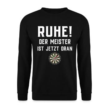 Cadeau de fléchettes Jeu de fléchettes Bullseye - Sweat-shirt Unisexe - noir - Devant - Alina (178cm) & Michal (187cm)