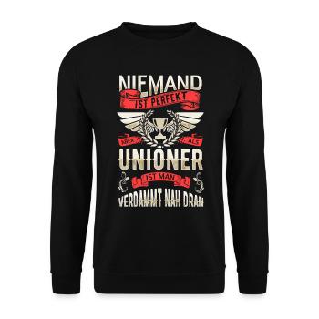 Personne n’est parfait, mais les joueurs de l’Union sont proches - Sweat-shirt Unisexe - noir - Devant - Alina (178cm) & Michal (187cm)