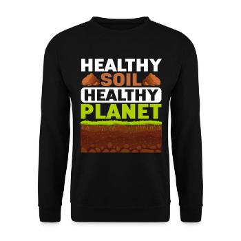 Bodenwissenschaftler Science du sol - Sweat-shirt Unisexe - noir - Devant - Alina (178cm) & Michal (187cm)