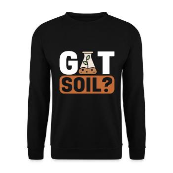Bodenwissenschaftler Science du sol - Sweat-shirt Unisexe - noir - Devant - Alina (178cm) & Michal (187cm)
