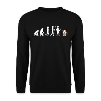 Bubble Tea Boba BubbleTea Kawaii Japan Tea Kpop - Unisex Sweatshirt - black - Front - Alina (178cm) & Michal (187cm)