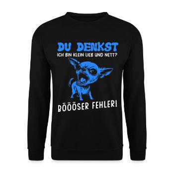 Chien Tshirt Drôle Drôle Humour Sarcasme Bureau - Sweat-shirt Unisexe - noir - Devant - Alina (178cm) & Michal (187cm)