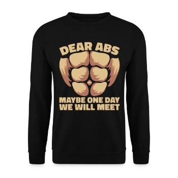 Entraîneur de fitness Haltérophilie GYM Musculation - Sweat-shirt Unisexe - noir - Devant - Alina (178cm) & Michal (187cm)