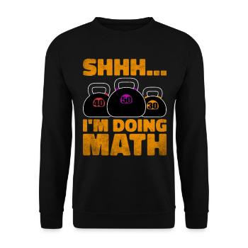 Entraîneur de fitness Haltérophilie GYM Musculation - Sweat-shirt Unisexe - noir - Devant - Alina (178cm) & Michal (187cm)
