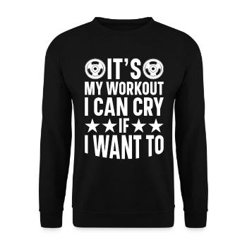 Entraîneur de fitness Haltérophilie GYM Musculation - Sweat-shirt Unisexe - noir - Devant - Alina (178cm) & Michal (187cm)