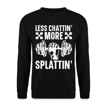 Entraîneur de fitness Haltérophilie GYM Musculation - Sweat-shirt Unisexe - noir - Devant - Alina (178cm) & Michal (187cm)
