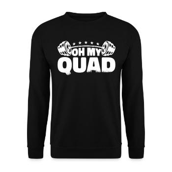 Entraîneur de fitness Haltérophilie GYM Musculation - Sweat-shirt Unisexe - noir - Devant - Alina (178cm) & Michal (187cm)