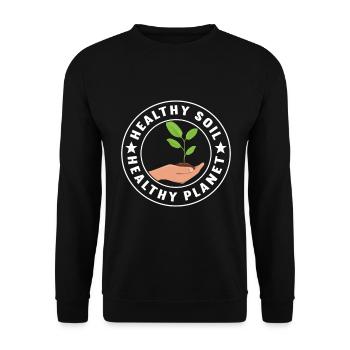 Bodenwissenschaftler Science du sol - Sweat-shirt Unisexe - noir - Devant - Alina (178cm) & Michal (187cm)