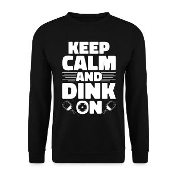 Joueur de Pickelball Pickelball Chauve-souris Pickelball - Sweat-shirt Unisexe - noir - Devant - Alina (178cm) & Michal (187cm)
