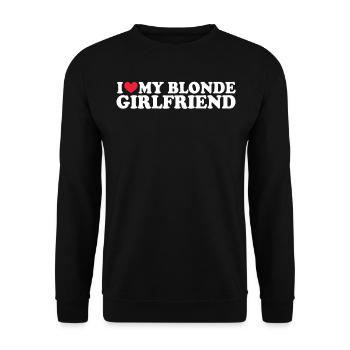 Petite amie Petite amie Relation Couple Amour Couple - Sweat-shirt Unisexe - noir - Devant - Alina (178cm) & Michal (187cm)