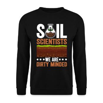 Bodenwissenschaftler Science du sol - Sweat-shirt Unisexe - noir - Devant - Alina (178cm) & Michal (187cm)
