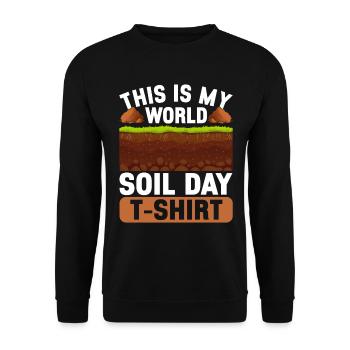 Bodenwissenschaftler Science du sol - Sweat-shirt Unisexe - noir - Devant - Alina (178cm) & Michal (187cm)