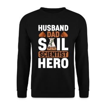 Bodenwissenschaftler Soil Science - Unisex Pullover - Schwarz - Vorne - Alina (178cm) & Michal (187cm)