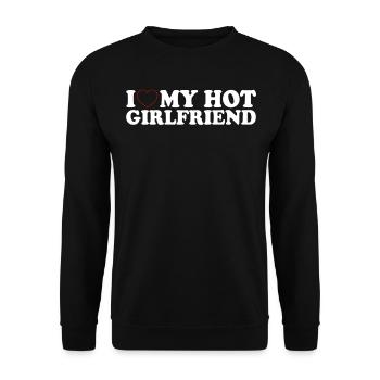 Petite amie Petite amie Relation Couple Amour Couple - Sweat-shirt Unisexe - noir - Devant - Alina (178cm) & Michal (187cm)