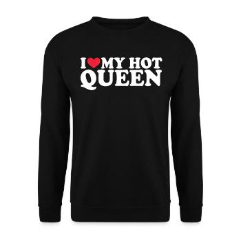 Petite amie Petite amie Relation Couple Amour Couple - Sweat-shirt Unisexe - noir - Devant - Alina (178cm) & Michal (187cm)
