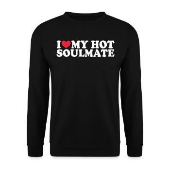 Petite amie Petite amie Relation Couple Amour Couple - Sweat-shirt Unisexe - noir - Devant - Alina (178cm) & Michal (187cm)