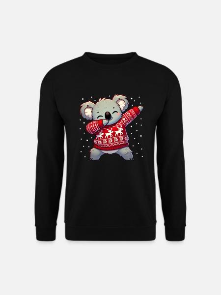 Weihnachten Koala Ugly Christmas - Unisex Sweatshirt - black
